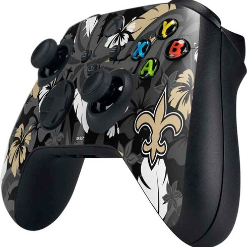 NFL New Orleans Saints Tropical Print Xbox Series X Controller Skin