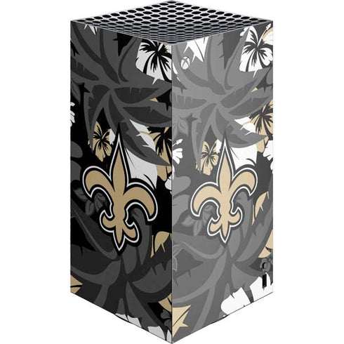 NFL New Orleans Saints Tropical Print XBox Series X Digital Edition Console Skin