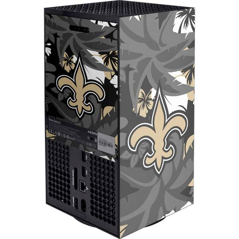 NFL New Orleans Saints Tropical Print XBox Series X Digital Edition Console Skin