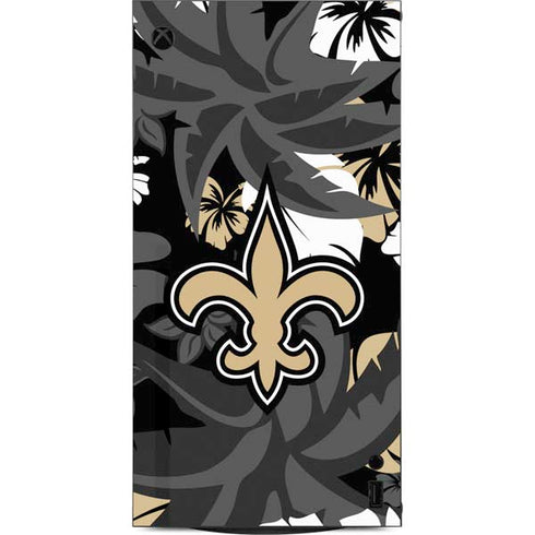 NFL New Orleans Saints Tropical Print XBox Series X Digital Edition Console Skin