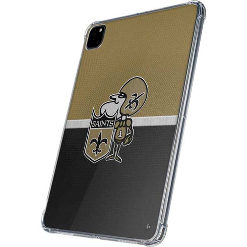 NFL New Orleans Saints Vintage iPad Pro 11in (2024) Clear Case