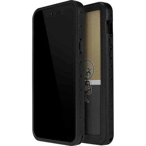 NFL New Orleans Saints Vintage iPhone 15 Pro Waterproof Case