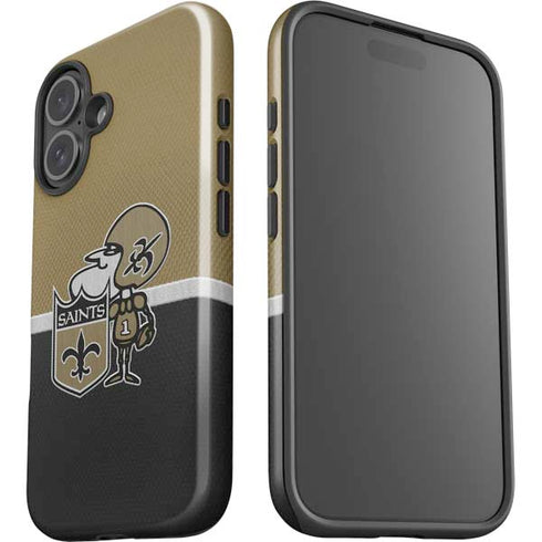 NFL New Orleans Saints Vintage iPhone 16 Impact Case