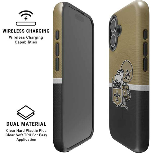 NFL New Orleans Saints Vintage iPhone 16 Magsafe Impact Case