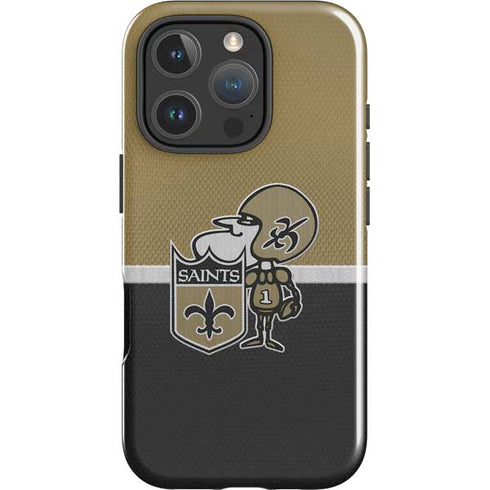 NFL New Orleans Saints Vintage iPhone 16 Pro Max Impact Case