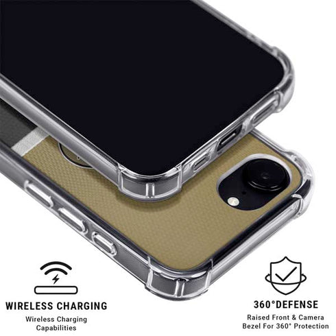 NFL New Orleans Saints Vintage iPhone 16e Clear Case