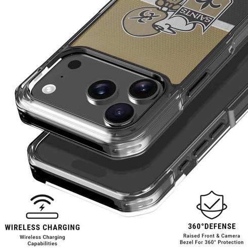 NFL New Orleans Saints Vintage iPhone 18 Pro Clear Case