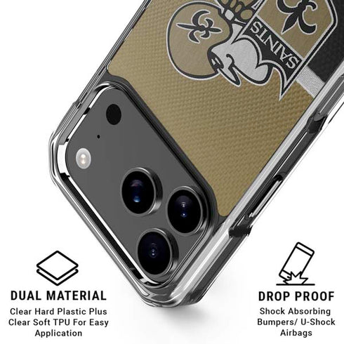 NFL New Orleans Saints Vintage iPhone 18 Pro Clear Case