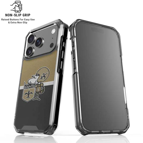 NFL New Orleans Saints Vintage iPhone 18 Pro Clear Case