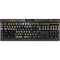 NFL New Orleans Saints Vintage K95 RGB PLATINUM Mechanical Gaming Keyboard Skin