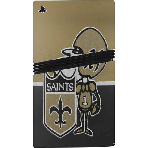 NFL New Orleans Saints Vintage PS5 Pro Bundle Skin