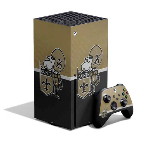 NFL New Orleans Saints Vintage Xbox Series X Bundle Skin