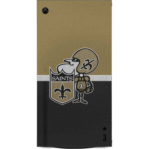 NFL New Orleans Saints Vintage XBox Series X Digital Edition Console Skin