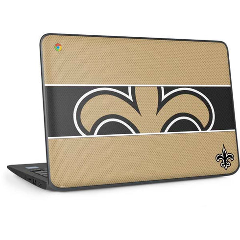 NFL New Orleans Saints Zone Block HP Chromebook Skin