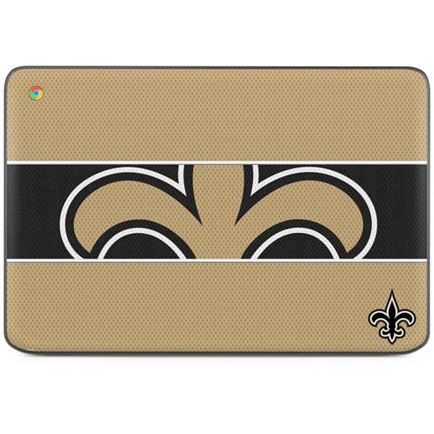 NFL New Orleans Saints Zone Block HP Chromebook Skin