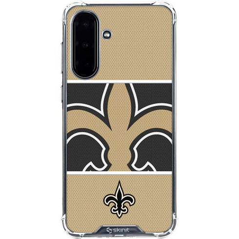 NFL New Orleans Saints Zone Block Galaxy A36 5G Clear Case