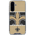 NFL New Orleans Saints Zone Block Galaxy A36 5G Clear Case