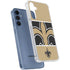 NFL New Orleans Saints Zone Block Galaxy A55 5G Clear Case