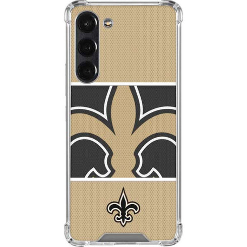 NFL New Orleans Saints Zone Block Galaxy S24 FE Clear Case