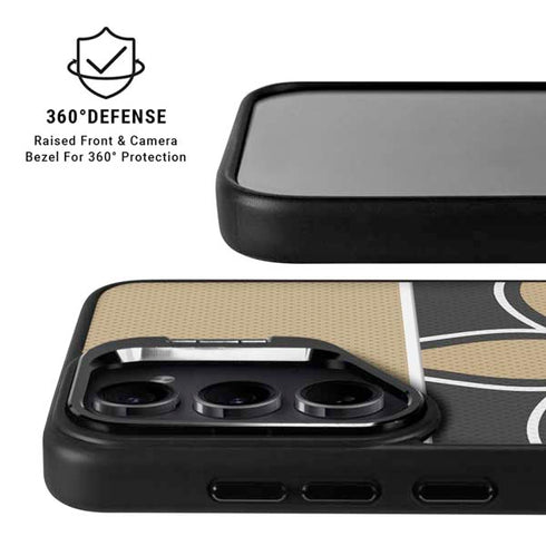 NFL New Orleans Saints Zone Block Galaxy S24 FE Kickstand Case
