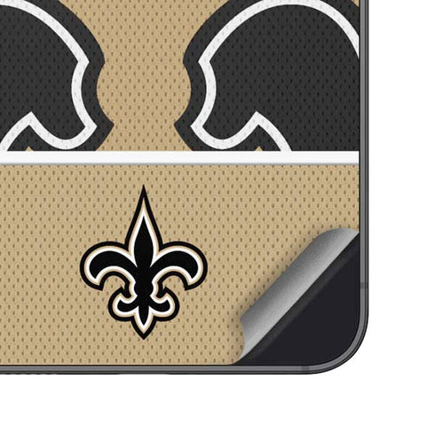 NFL New Orleans Saints Zone Block Galaxy S25 Plus Skin