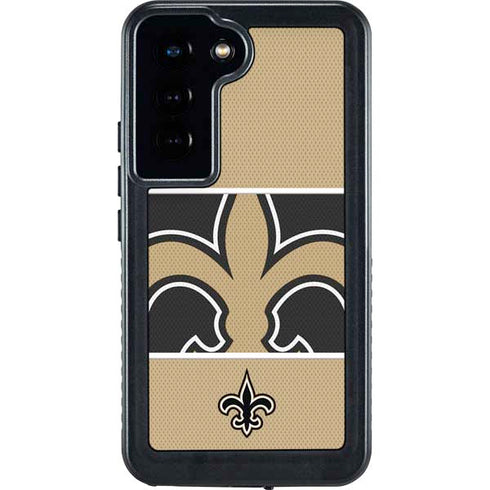 NFL New Orleans Saints Zone Block Galaxy S24 Waterproof Case