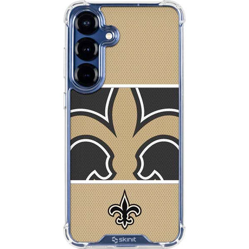 NFL New Orleans Saints Zone Block Galaxy S25 Clear Case