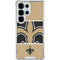 NFL New Orleans Saints Zone Block Galaxy S25 Ultra Clear Case