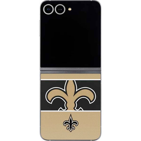 NFL New Orleans Saints Zone Block Galaxy Z Flip6 Skin