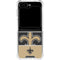 NFL New Orleans Saints Zone Block Galaxy Z Flip6 Clear Case