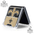 NFL New Orleans Saints Zone Block Galaxy Z Flip6 Clear Case