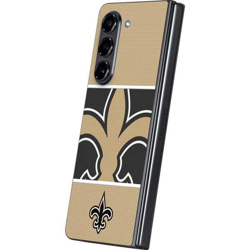 NFL New Orleans Saints Zone Block Galaxy Z Fold5 5G Skin