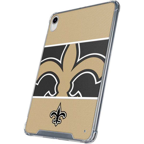 NFL New Orleans Saints Zone Block iPad 11th Gen (2025) Clear Case