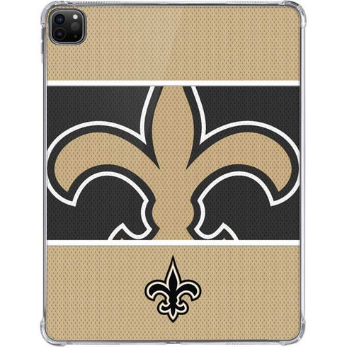 NFL New Orleans Saints Zone Block iPad Pro 11in (2024) Clear Case
