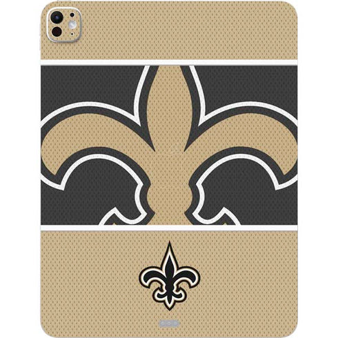 NFL New Orleans Saints Zone Block iPad Pro 13in M4 (2024) Skin