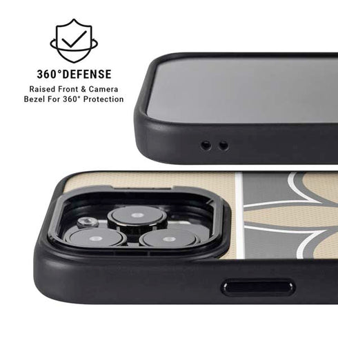 NFL New Orleans Saints Zone Block iPhone 15 Pro Kickstand Case