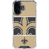 NFL New Orleans Saints Zone Block iPhone 16 Clear Case