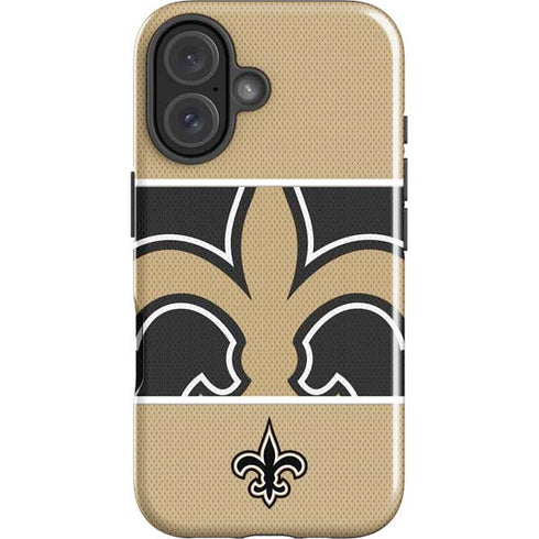NFL New Orleans Saints Zone Block iPhone 16 Impact Case