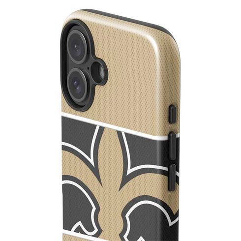 NFL New Orleans Saints Zone Block iPhone 16 Impact Case