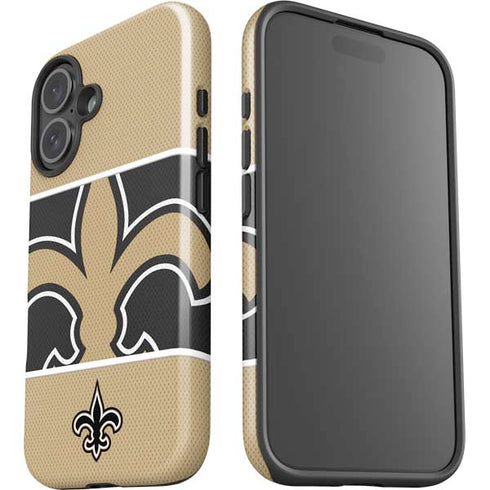 NFL New Orleans Saints Zone Block iPhone 16 Impact Case