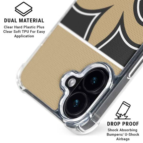NFL New Orleans Saints Zone Block iPhone 16 MagSafe Case
