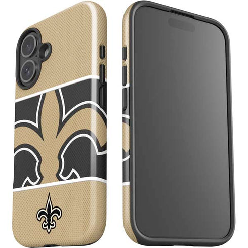 NFL New Orleans Saints Zone Block iPhone 16 Plus Impact Case