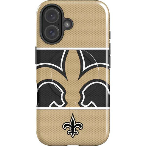 NFL New Orleans Saints Zone Block iPhone 16 Plus Magsafe Impact Case