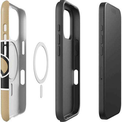 NFL New Orleans Saints Zone Block iPhone 16 Pro Magsafe Impact Case