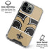 NFL New Orleans Saints Zone Block iPhone 16 Pro Max Clear Case