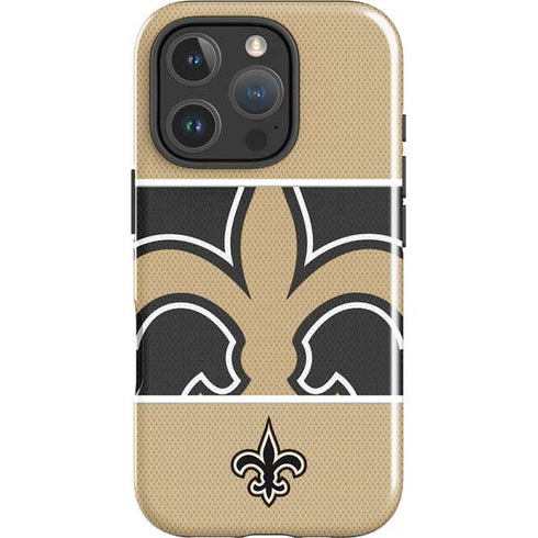 NFL New Orleans Saints Zone Block iPhone 16 Pro Max Impact Case