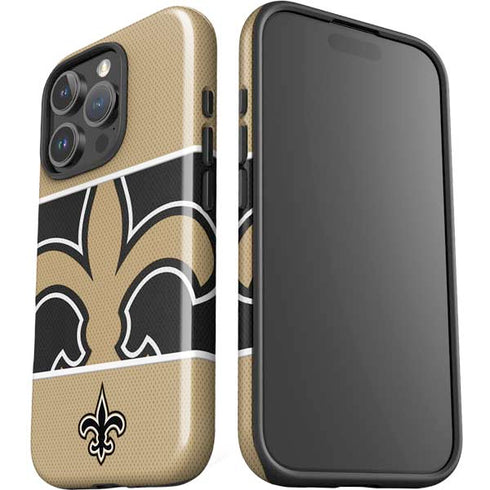 NFL New Orleans Saints Zone Block iPhone 16 Pro Max Impact Case