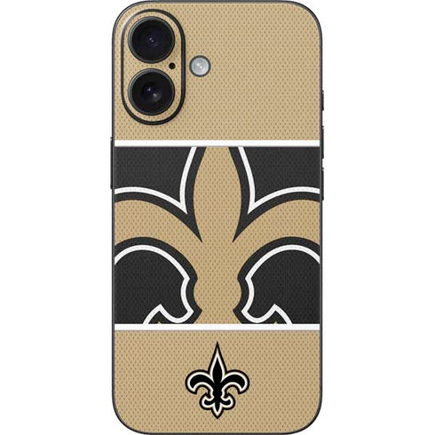 NFL New Orleans Saints Zone Block iPhone 16 Skin