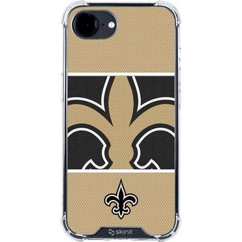 NFL New Orleans Saints Zone Block iPhone 16e Clear Case