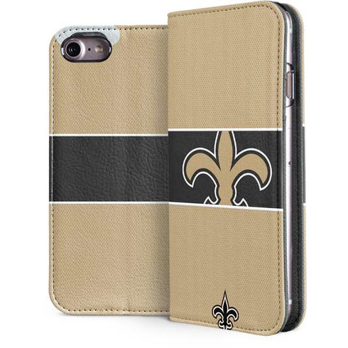 NFL New Orleans Saints Zone Block iPhone 7 Folio Case